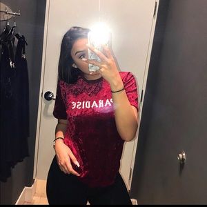 “Paradise” Velvet Tee